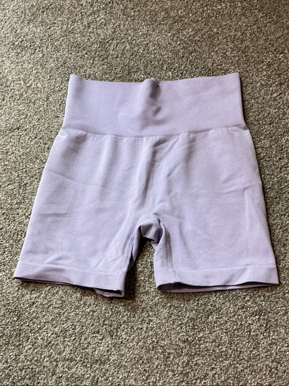 Amazon S Lilac High-Rise Bike Shorts